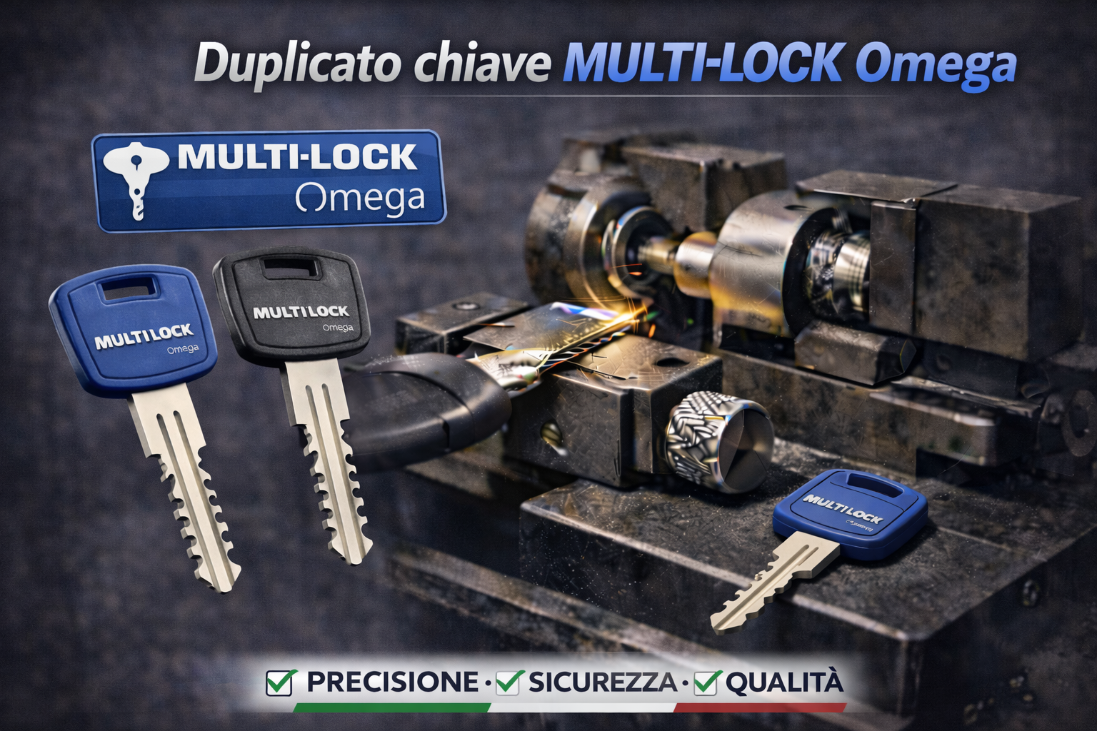 Duplicato Chiave MULTILOCK Omega: Sicurezza Israeliana Premium