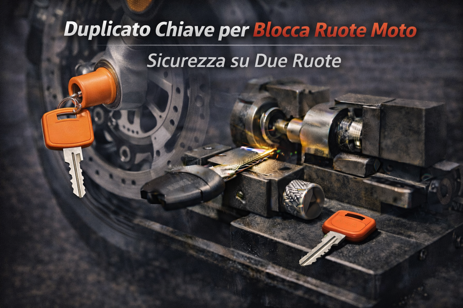 Duplicato Chiave per Blocca Ruote Moto: Sicurezza su Due Ruote