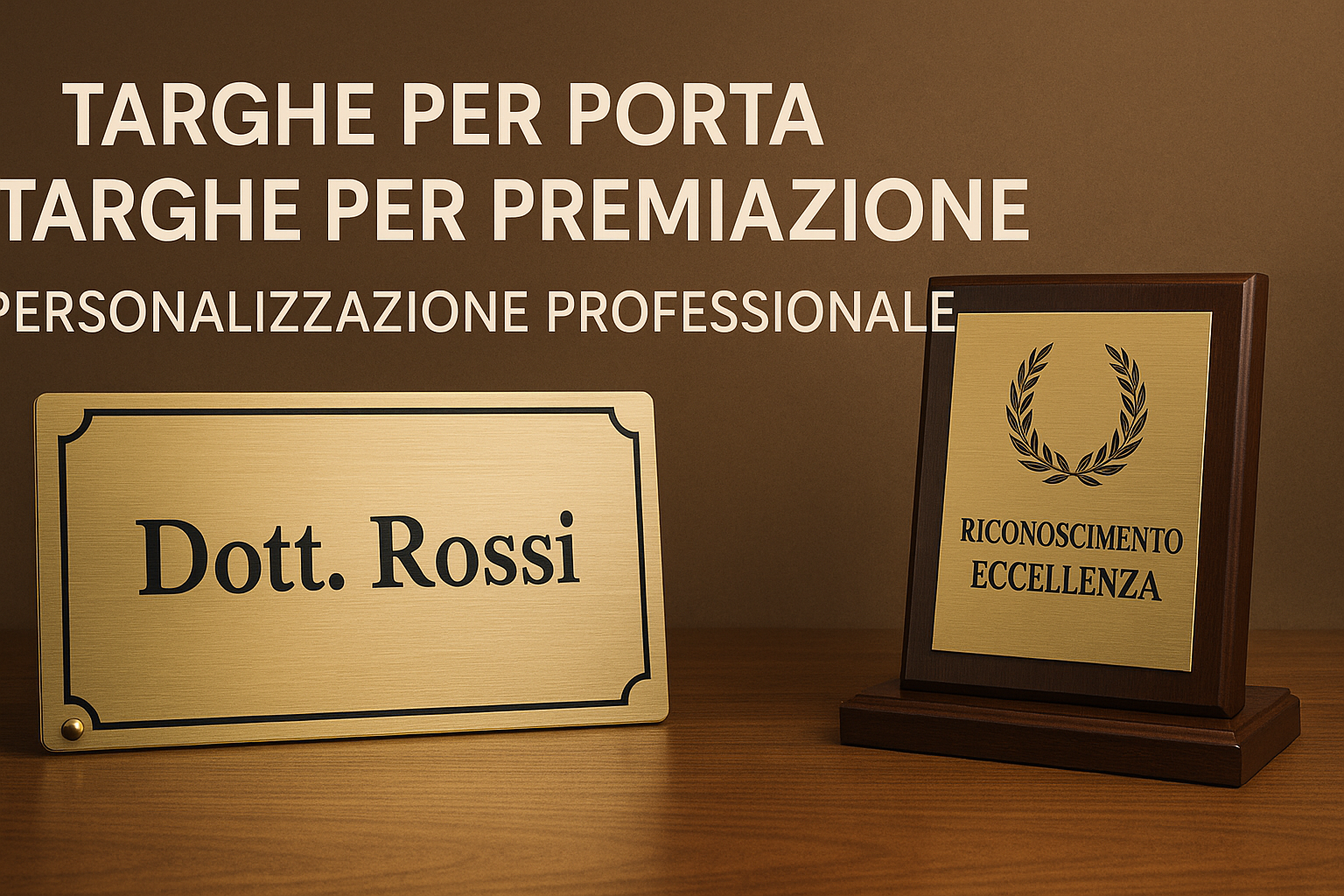 Targhe per Porta e Targhe per Premiazione: Personalizzazione Professionale