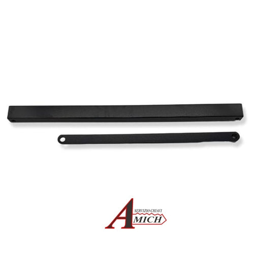 Braccio a slitta standard per chiudiporta dc140 9005 nero