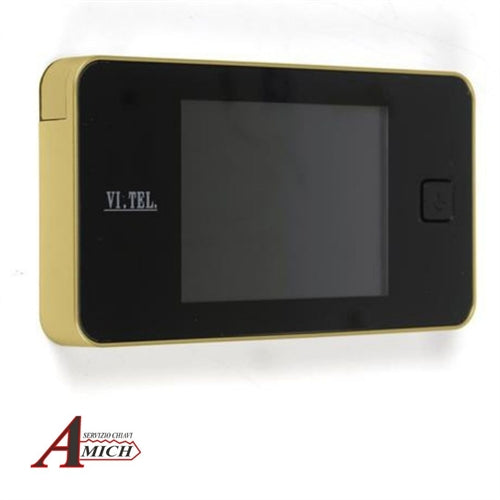 Spioncino digitale 125x68x15mm olv schermo lcd 3.2" sp.porta 38-110 batterie incluse aaa foro d. 14-22mm