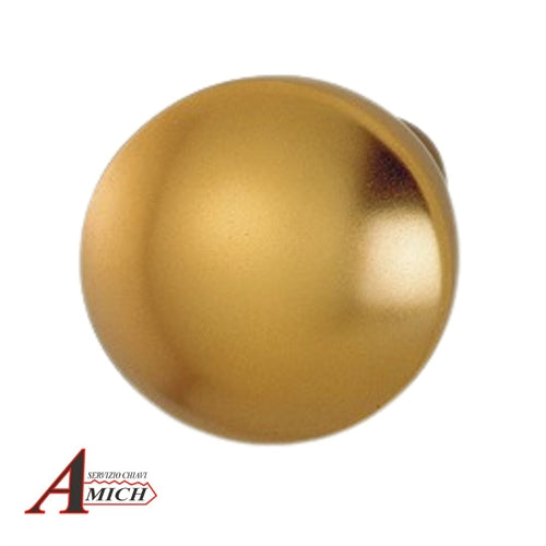 Pomolo in alluminio diametro 60mm senza rosetta finitur f4 all. bronzo pred. attacco filettato e quadro d.8 hoppe