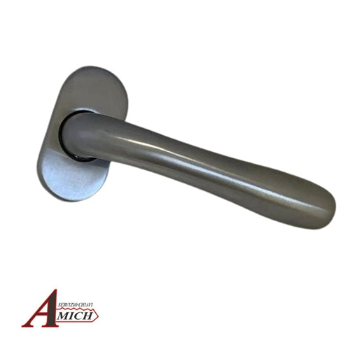 Mezza maniglia serie amalfi con molla ros. ovale cromosatinato