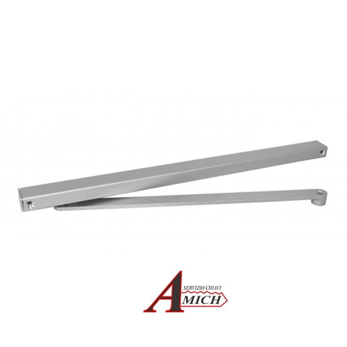 Braccio a slitta standard per chiudiporta dc140 argento