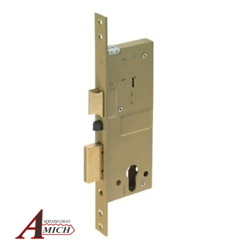 Elettroserratura da infilare legno f.22 bq ottone 2 mandate reversibile