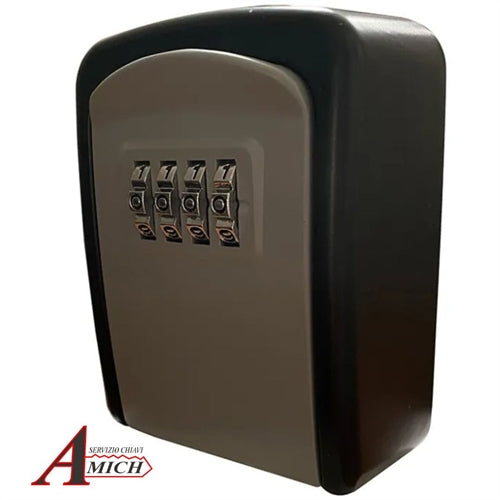 Cassetta portachiavi di sicurezza piccola 65x105 combinazione meccanica gricio/nero