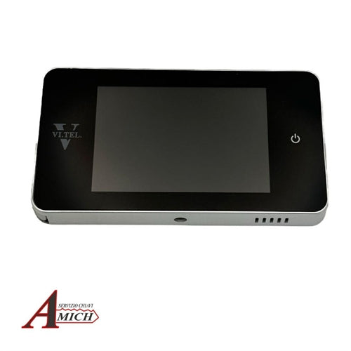 Spioncino digitale 139x77x16mm ocs schermo lcd 4.0" sp.porta 38-110 4 batterie incluse aaa foro d. 14-22mm