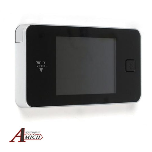 Spioncino digitale 125x68x15mm ocs schermo lcd 3.2" sp.porta 38-110 batterie incluse aaa foro d. 14-22mm