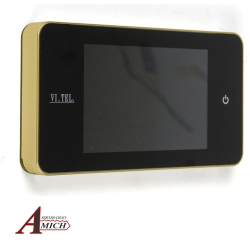 Spioncino digitale 139x77x16mm olv schermo lcd 4.0" sp.porta 38-110 4 batterie incluse aaa foro d. 14-22mm