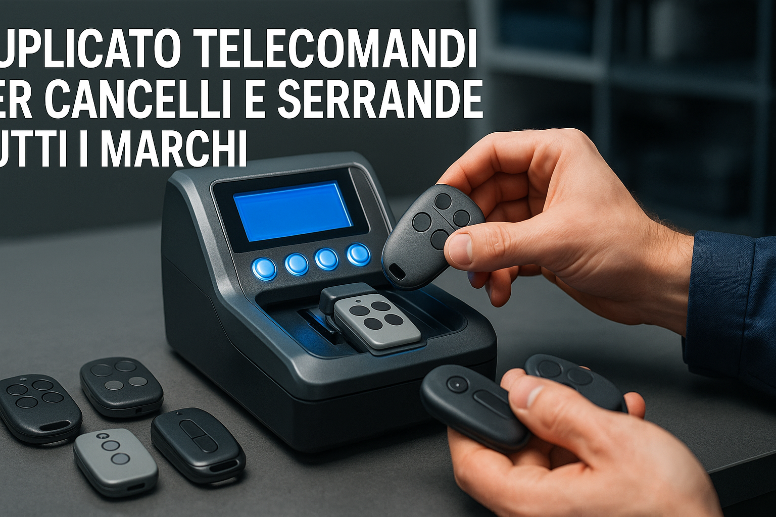Duplicato Telecomandi per Cancelli e Serrande: Tutti i Marchi