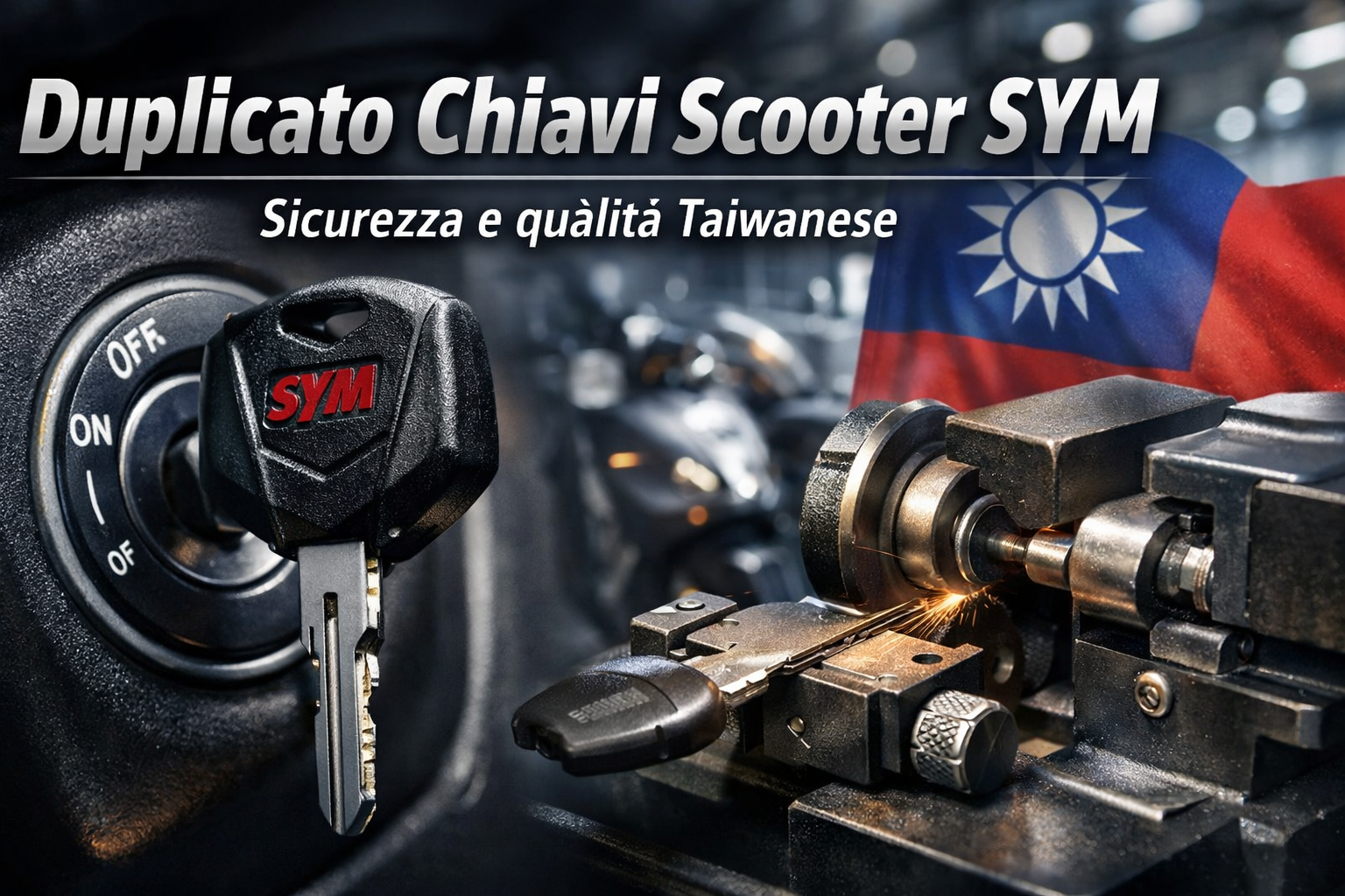Duplicato Chiavi Scooter SYM: Qualità Taiwanese