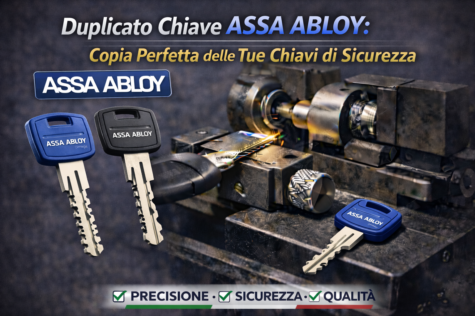 Duplicato Chiave Assa Abloy: Copia Perfetta delle Tue Chiavi di Sicurezza
