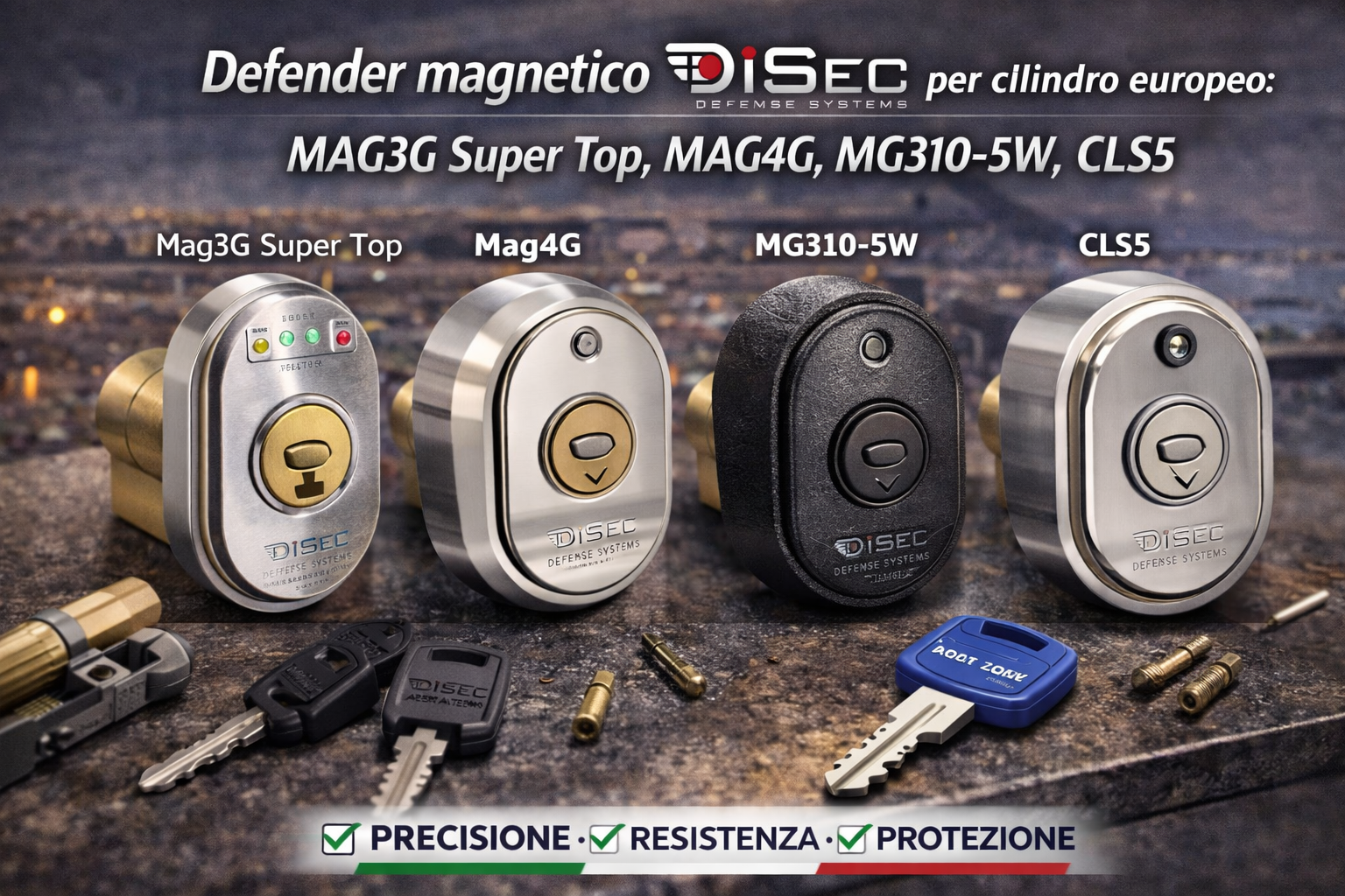 Defender Magnetico Disec per Cilindro Europeo (MAG3G, MAG4G, MG310-5W, CLS5)