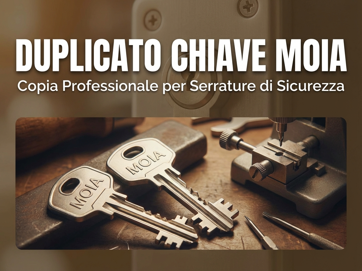 Duplicato Chiave Moia: Copia Professionale per Serrature di Sicurezza
