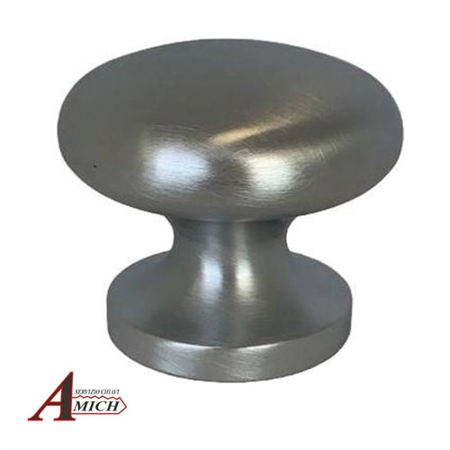 Pomolo fisso con rosetta 50 serie ponza d.60 cromo satinato
