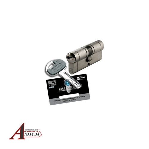 Cilindro c55 champions chiave/chiave 31/36 6ch (1a+5b) cantiere frizionato