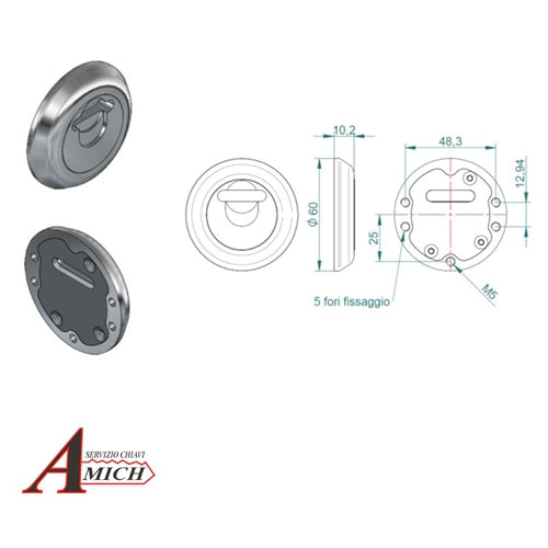 Protezione magnetica skudo safes per cassaforte a doppia mappa 2 chiavi inox satinato