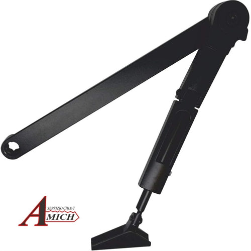 Braccio con fermo per chiudiporta dc141 nero