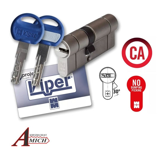Cilindro viper 36/36 (72) 7ch (2a+5b) ch/ch cantiere frizionato