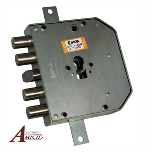 Serr. triplice cilindro dx. applicare a leve mod. esety e.65/27 con trappola antieffrazione moia