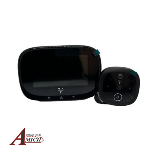 Spioncino digitale wifi schermo 4,3"lcd con sensore ril. mov. nero